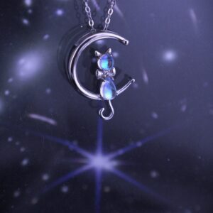 The Kitty In The Moon Necklace